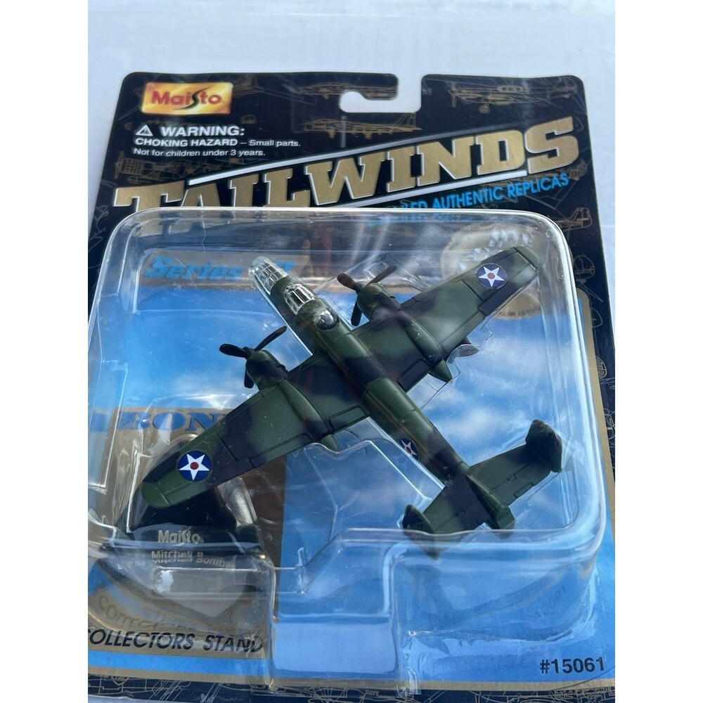 2001 Maisto Tailwinds B-25J Mitchell WWII Bomber Diecast Plane New Sealed